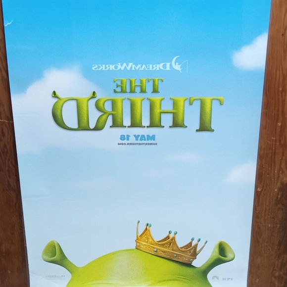 SHREK 3-orig D/S teaser movie poster-EDDIE MURPHY, DIAZ - Picture 6 of 6